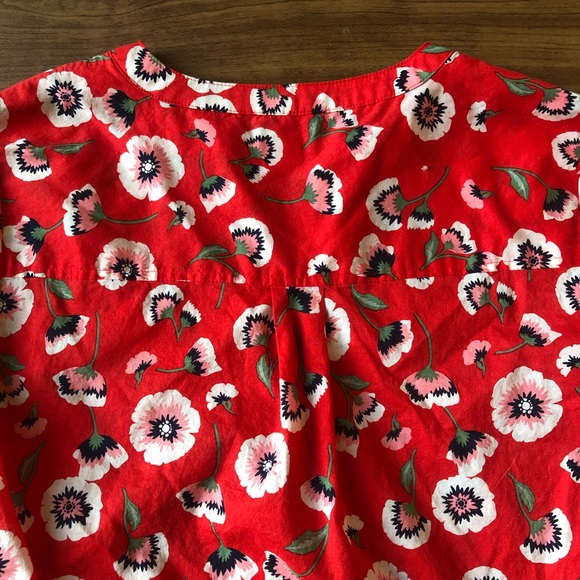 J Crew tie-front foral button down blouse - Picture 13 of 14